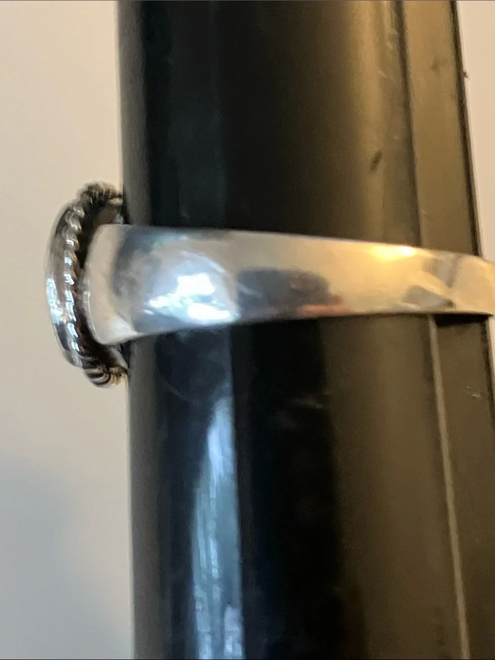 Sterling Silver Black Onyx Oval Ring for Women